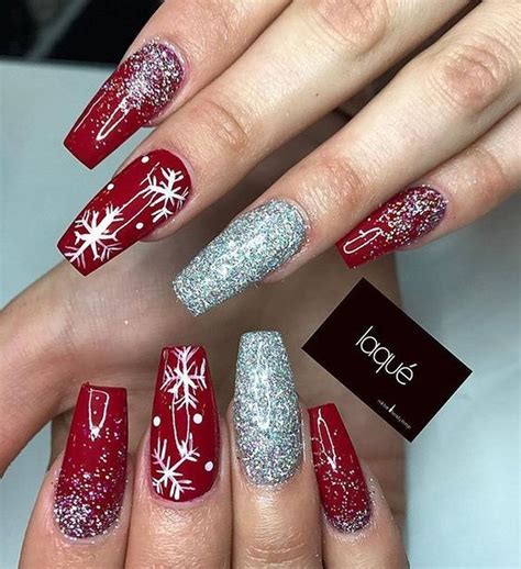 diseños de uñas para navidad y año nuevo|uñas acrilicas navideñas.